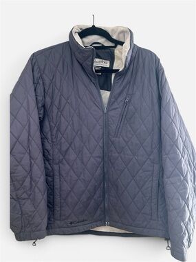 Columbia Vertex Core Interchange Diamond Quilted Fleece Lined Jacket Grey